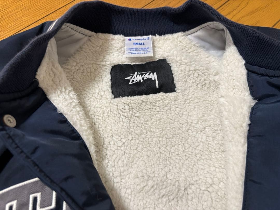 STUSSY ボンバージャケット S ネイビー