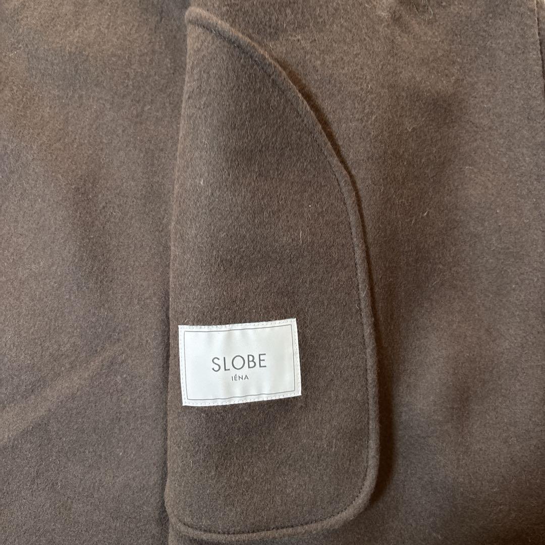 美品＊SLOBE IENA ダブルフェイススタンドコート　ブラウン　茶