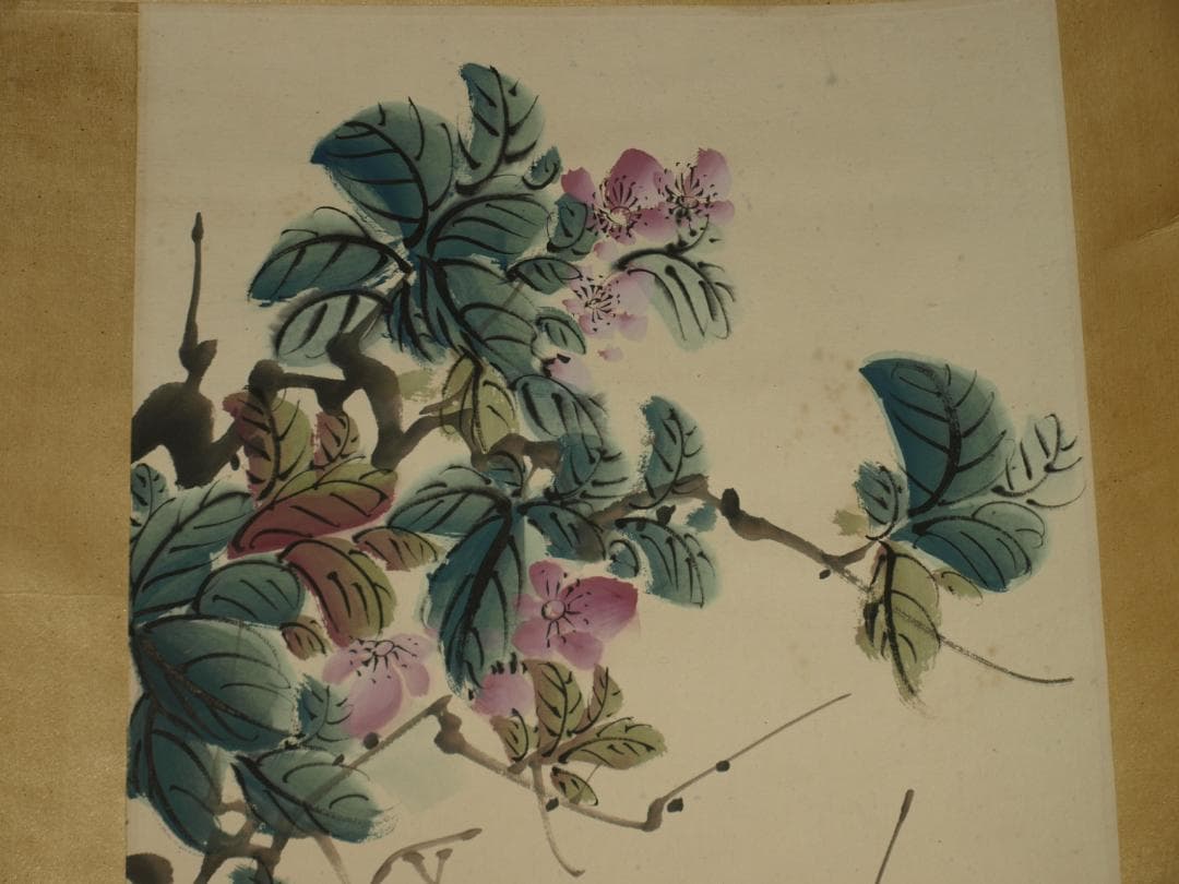 【骨董掛け軸】美女図 中国 田世光作　近代 肉筆保證 BD177A10-3