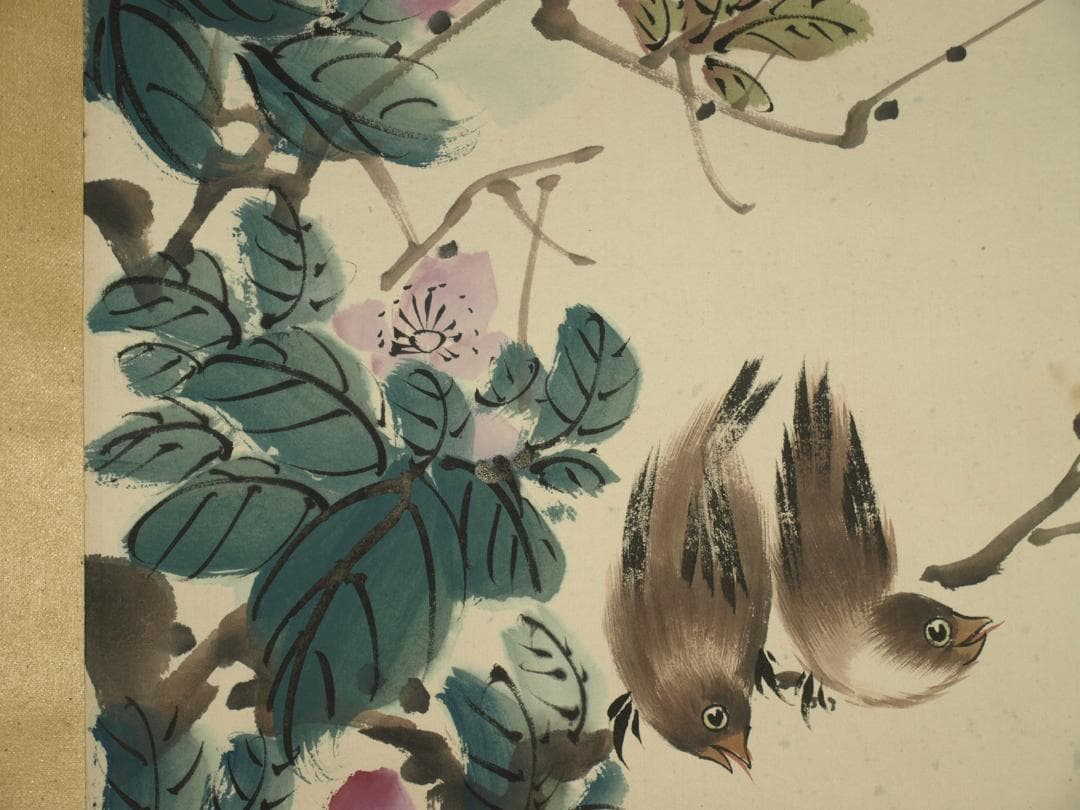 【骨董掛け軸】美女図 中国 田世光作　近代 肉筆保證 BD177A10-3