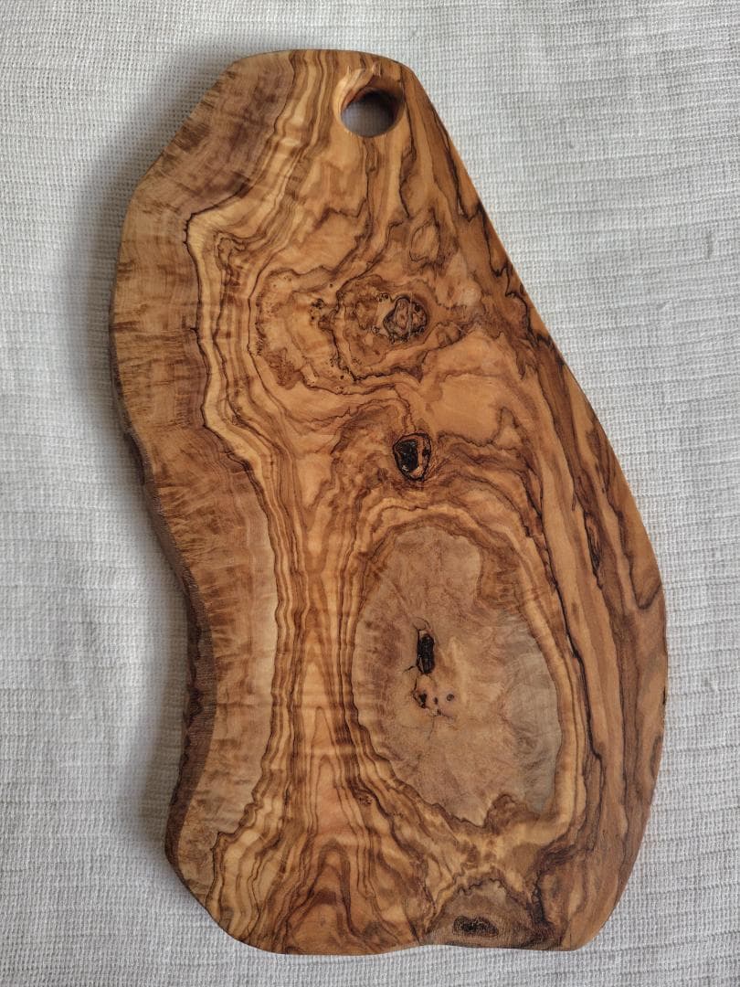 大判37cm オリーブウッド カッティングボード 一点物 無垢材　アルテレニョ