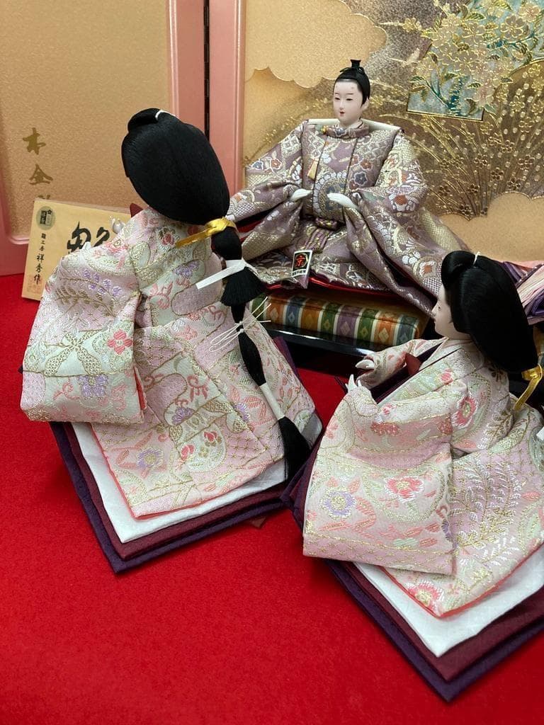 C7−2 訳あり特価　ひな人形　三人官女のみ　雛人形三人官女　雛人形三段