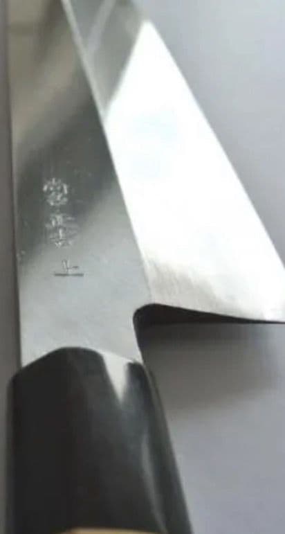 尚台　正吉　鱧切り包丁　上霞　青鋼　尺　30cm 　さや付き(シミあり)