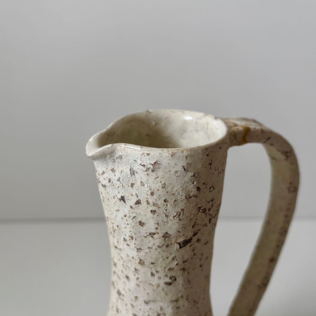 未使用品 内田京子 加彩 ピッチャー 花器 花瓶 フラワーベース 内田鋼一