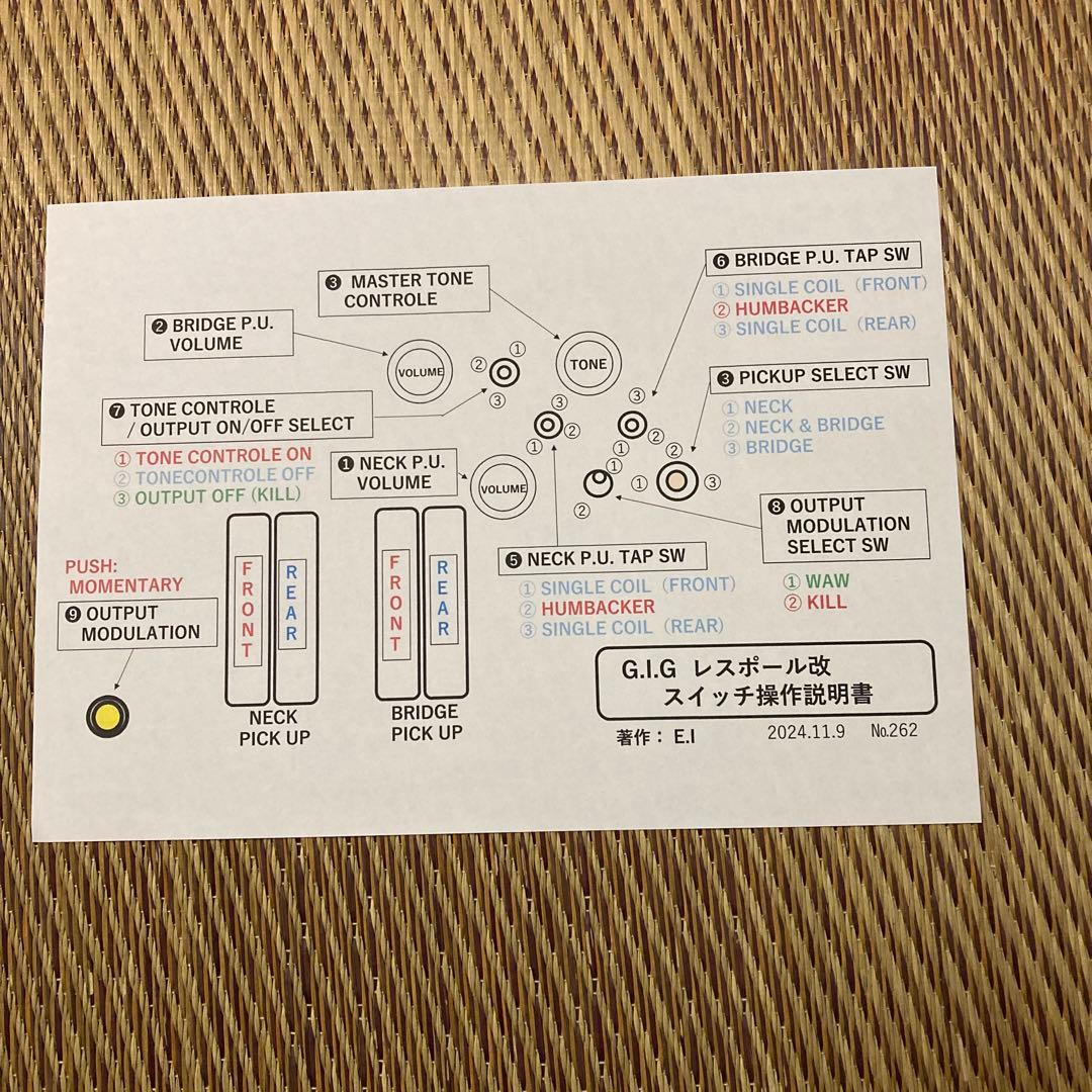 ☆美品　2V1Tに改造、且つ変わった新機能を追加したG.I.G  LP