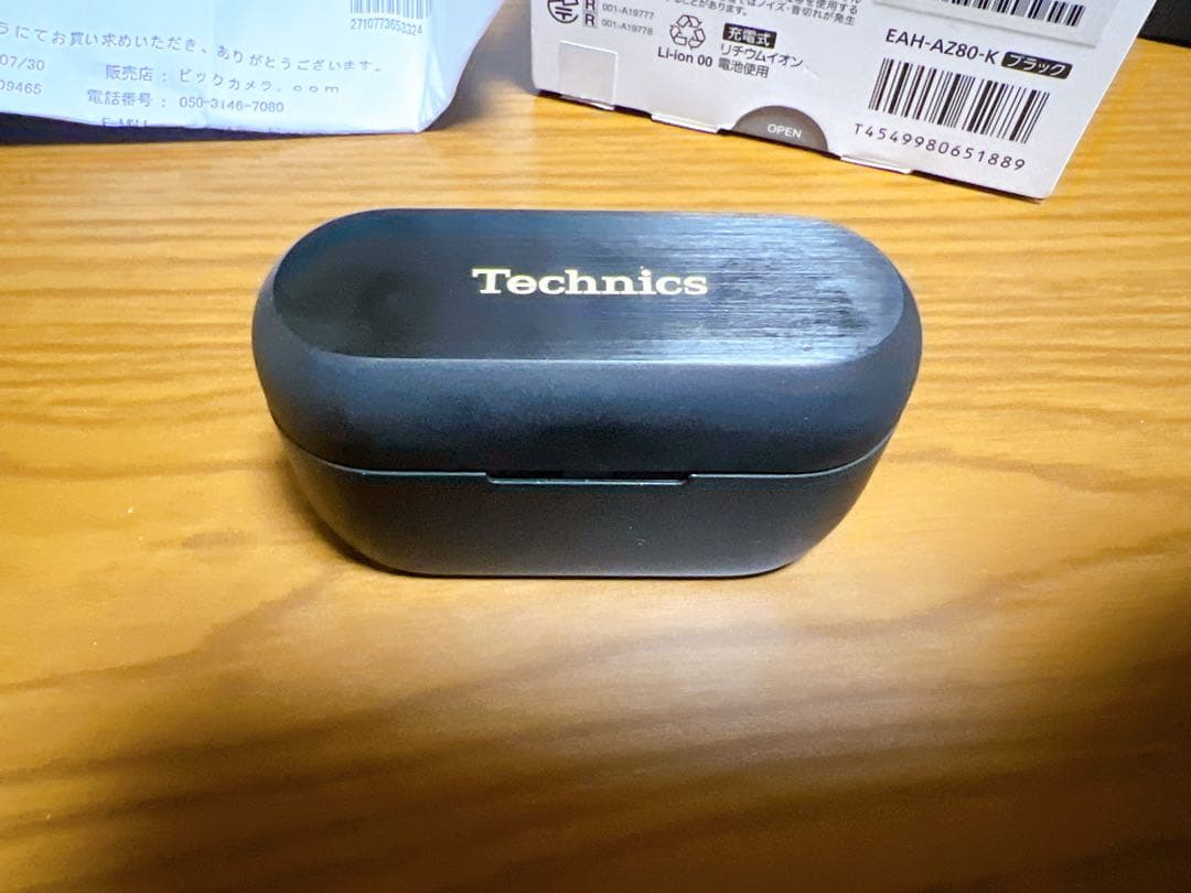Technics ワイヤレスイヤホン ブラック EAH-AZ80-K 左側のみ