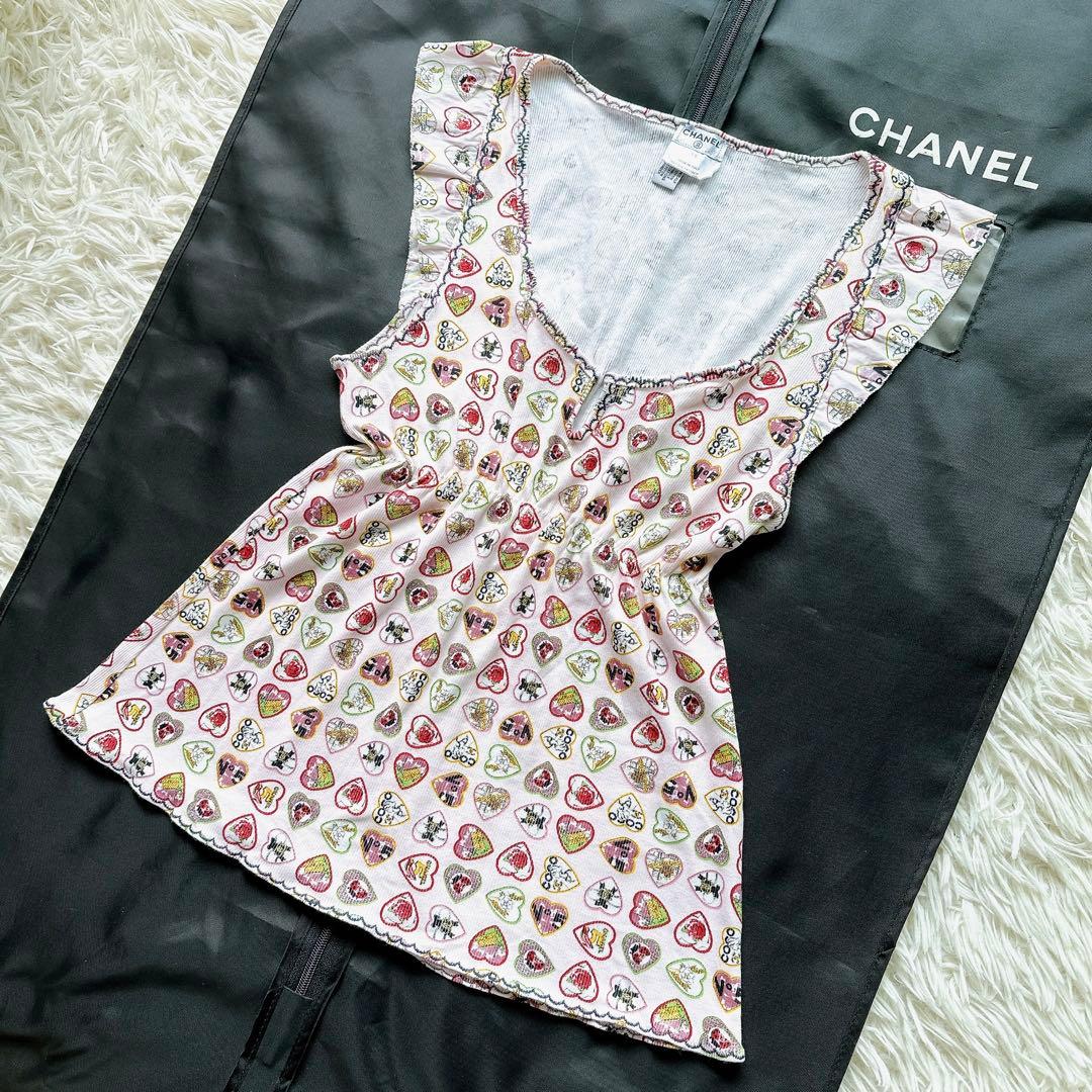 ♡CHANEL♡シャネル バレンタイン 限定 キャミソール トップス ハート