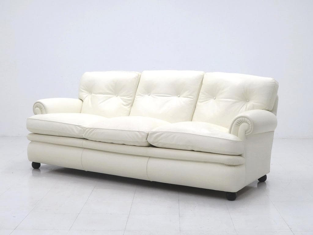 展示品　ポルトローナフラウ　総本革　レザー　ドリーム　3人掛けソファ　モダン