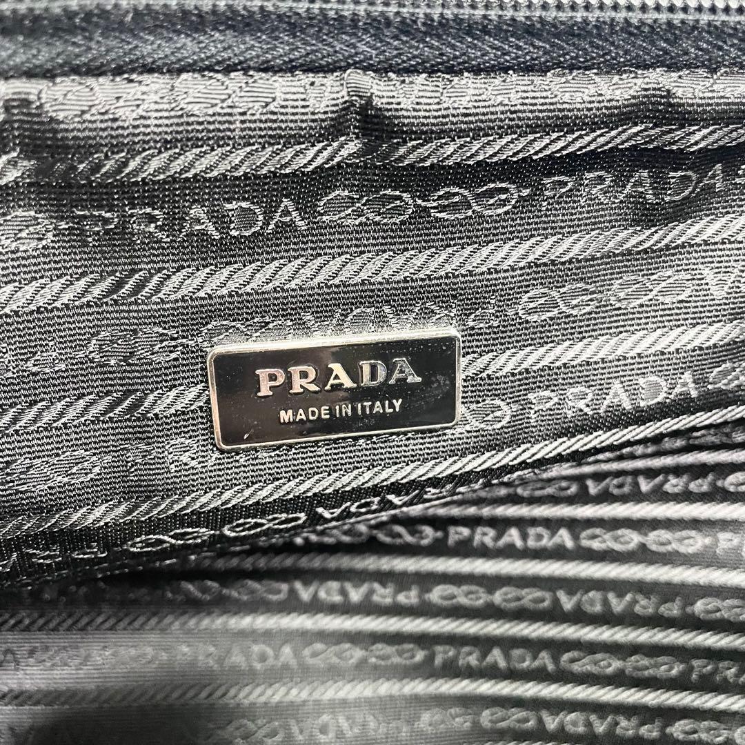 プラダ 2way ボストンバッグ 三角ロゴ ナイロン ブラック 大容量 多機能