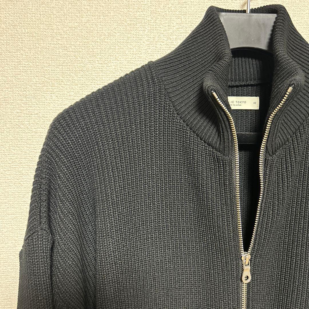 【バウンドウールドライバーズニット】ブラック(size:2)