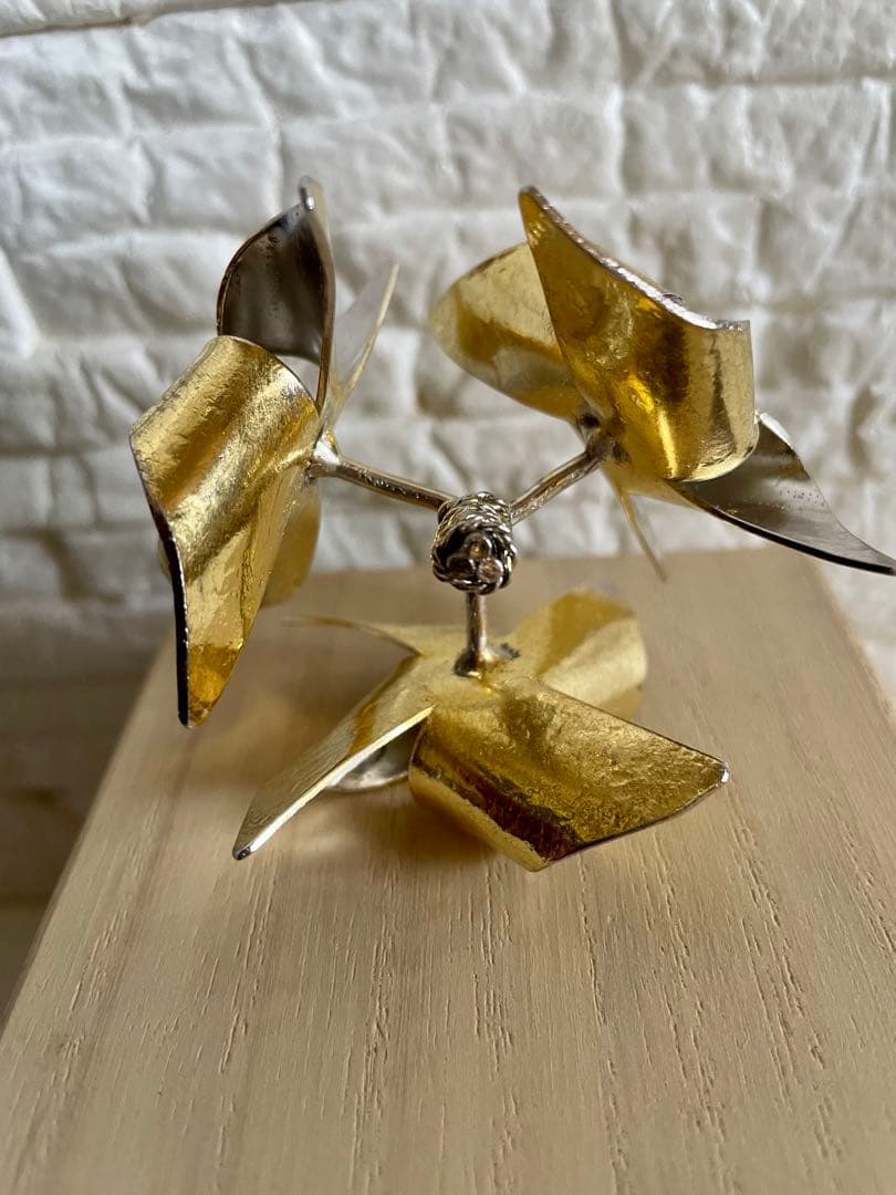 アンティーク品　茶道具　蓋置　喜多庄兵衛作　かざぐるま