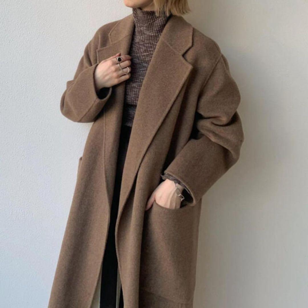 値下げ⭐️TODAYFUL wool over coat 36 モカ