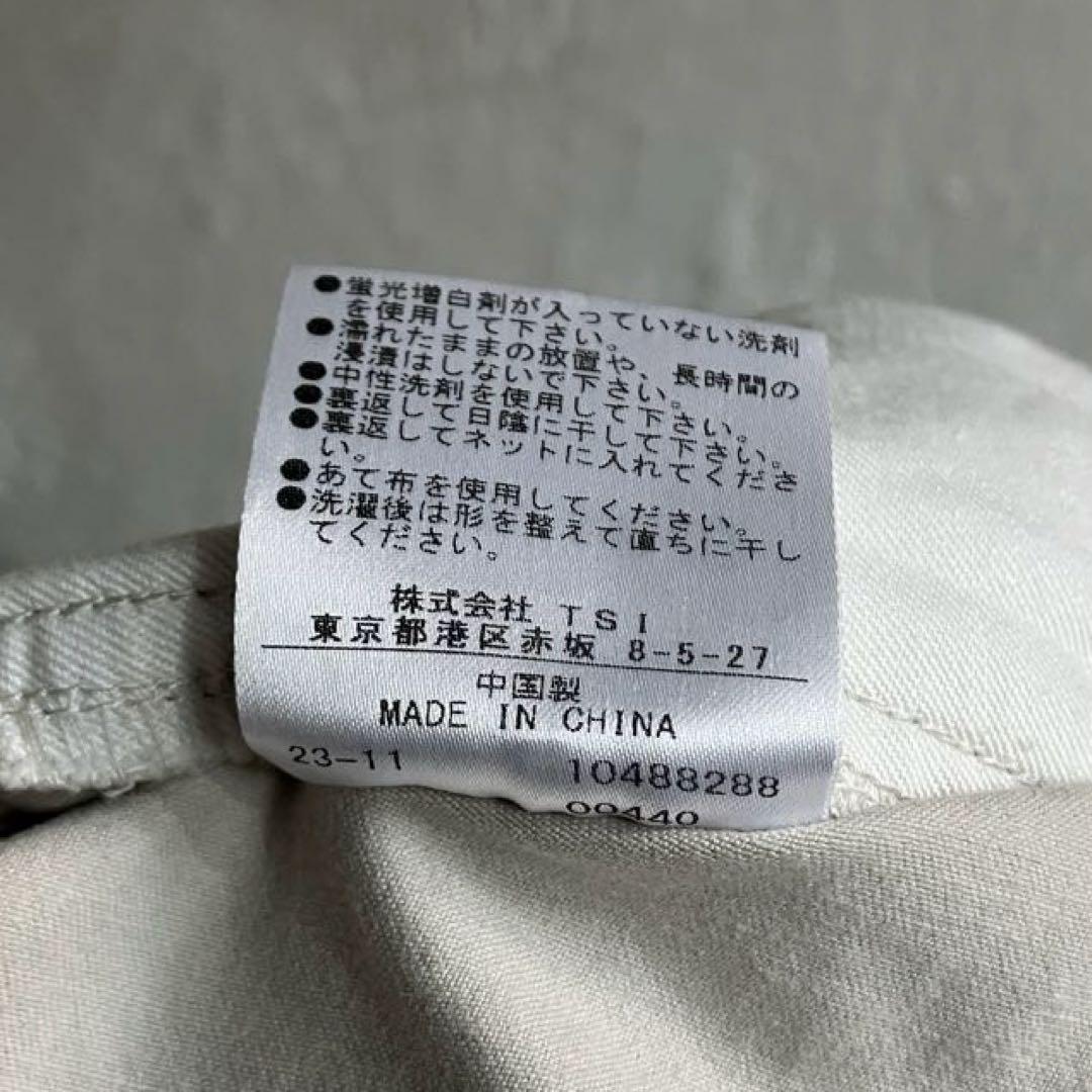 24SS MHL. WASHED COMPACT COTTON ワークパンツ