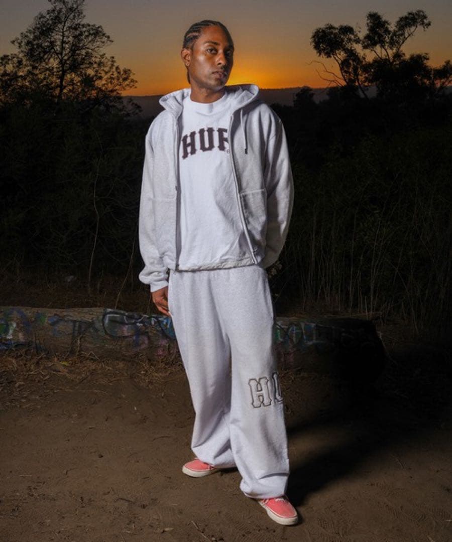 HUF ARCH LOGO スウェット セットアップ 上下M