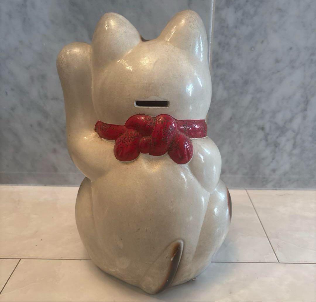 50年代ヴィンテージ大きな瞳、まつ毛が美しい大きな招き猫