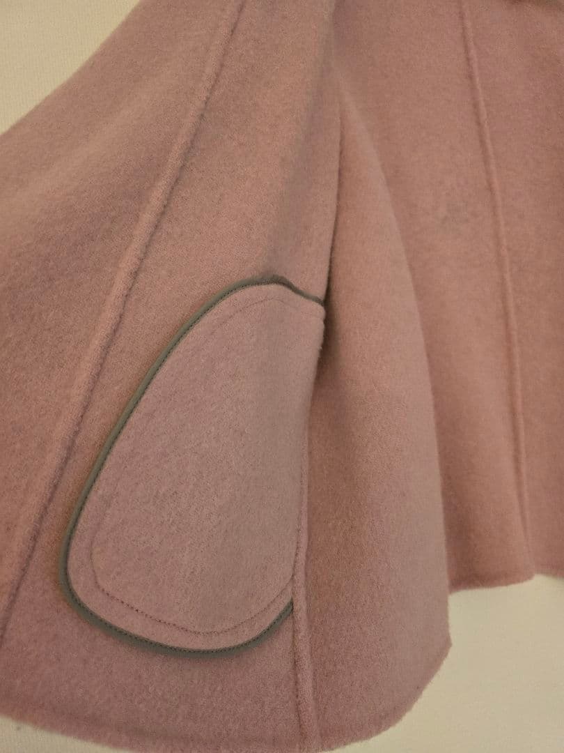 アナイ 38 バイカラー　リバーコート（グレー×ピンク）