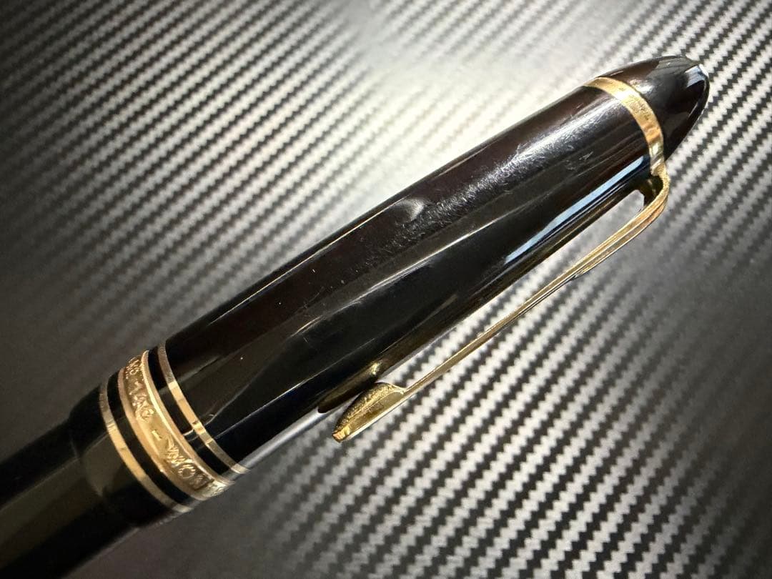 美品 モンブラン マイスターシュテュック 146 万年筆 14C 全金 EF