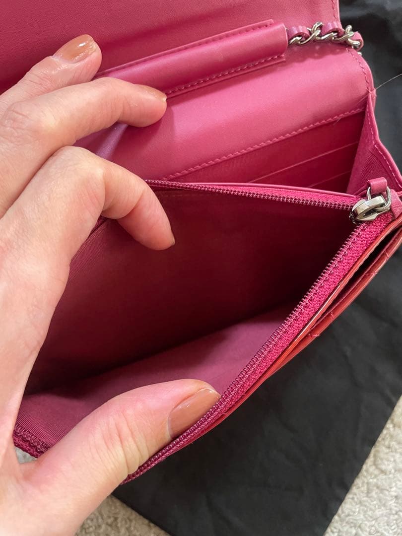 CHANEL シャネル　ショルダー　チェーンウォレット　パテント