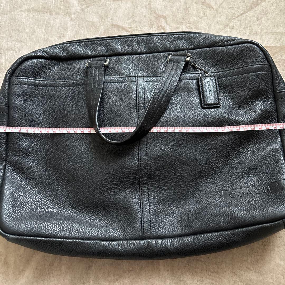 超美品‼️COACH コーチ本革2ウェイ メンズビジネスバッグ BLACK