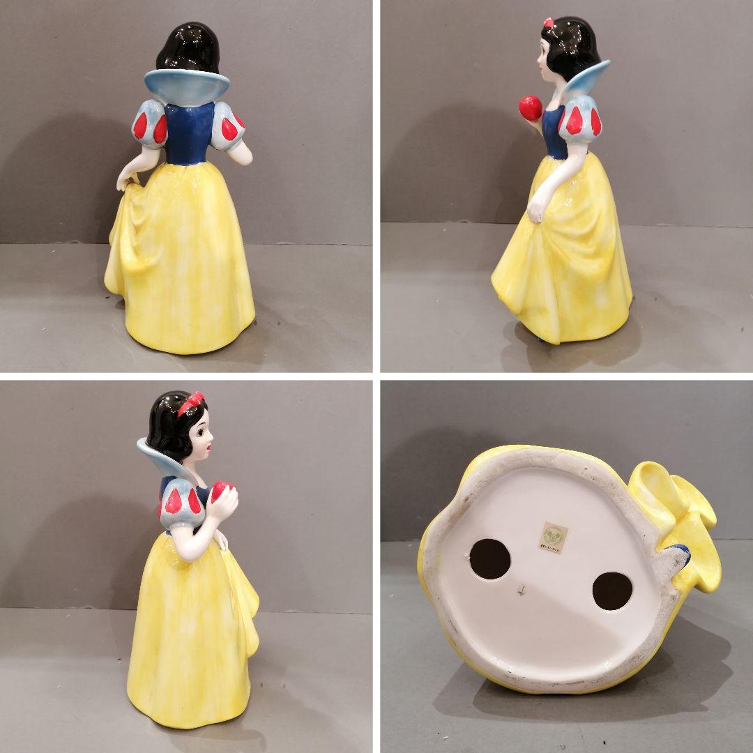iΦ【 廃盤品 】希少 陶器 ディズニー 白雪姫と七人の小人 置き物 オブジェ