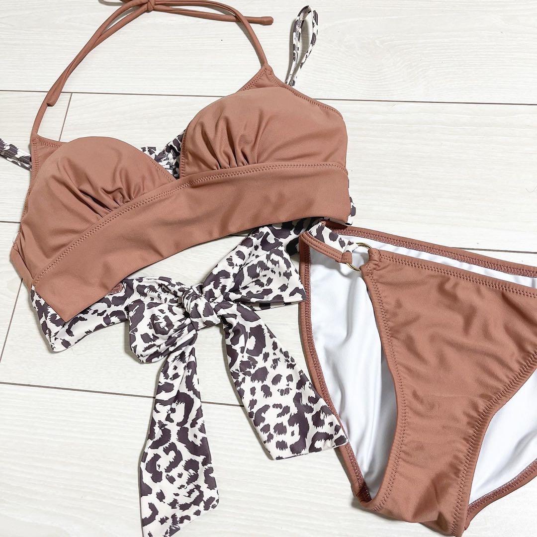 LIP SERVICE アニマル柄 ビキニ 水着 ピンク