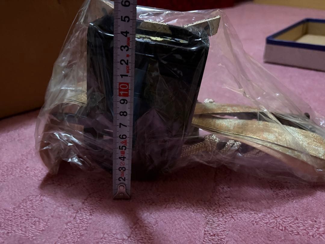 ひな祭り飾りセット 黒地 花模様　勢玉　3段飾り雛道具　おひな様付属品