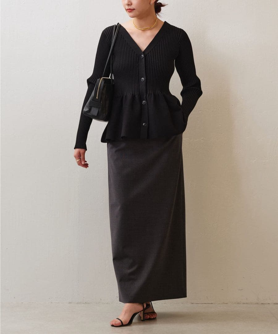 GALLARDAGALANTE【前後2way】ペプラム2WAYカーデ