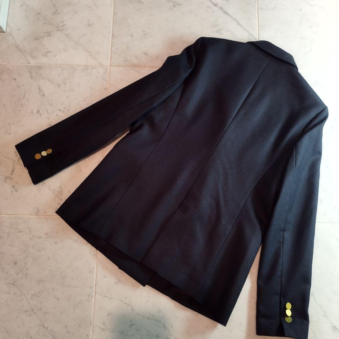 allureville ネイビー ダブルブレスト テーラードジャケット サイズ1