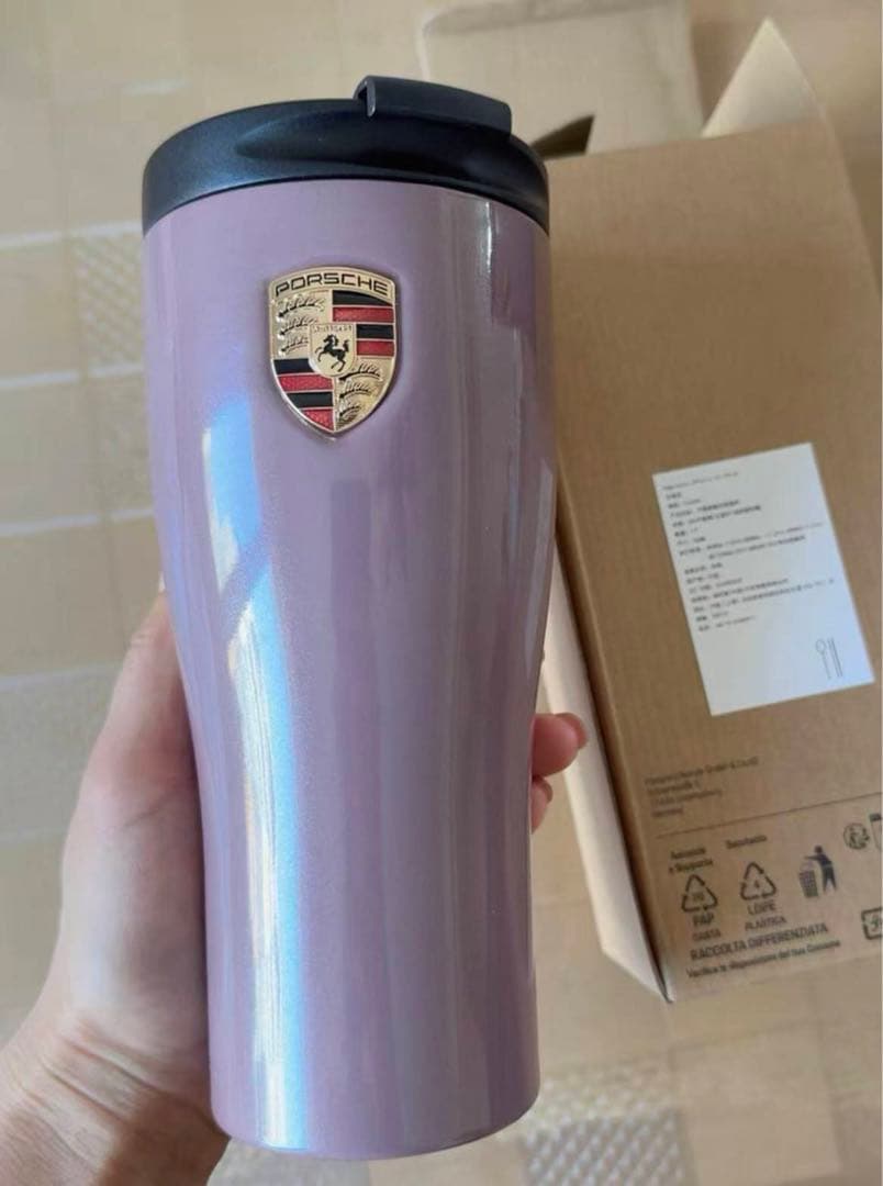ポルシェ ロゴ入り ピンク 水筒