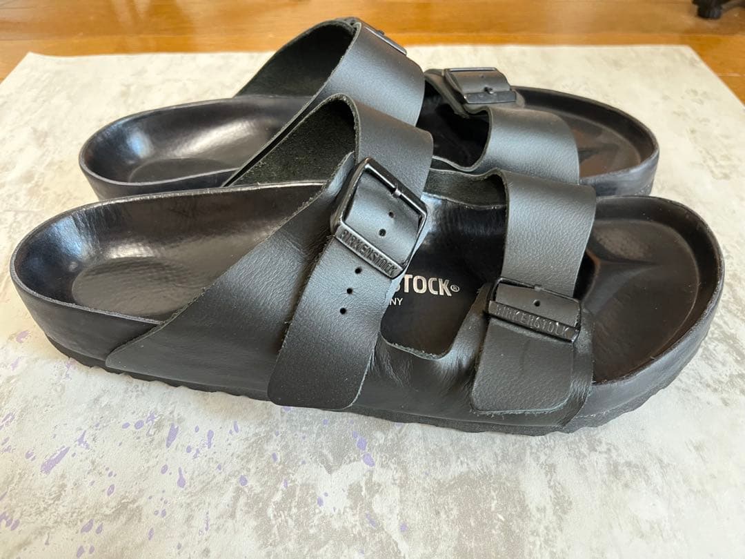 【美品】BIRKENSTOCK アリゾナ サンダル ブラック 43