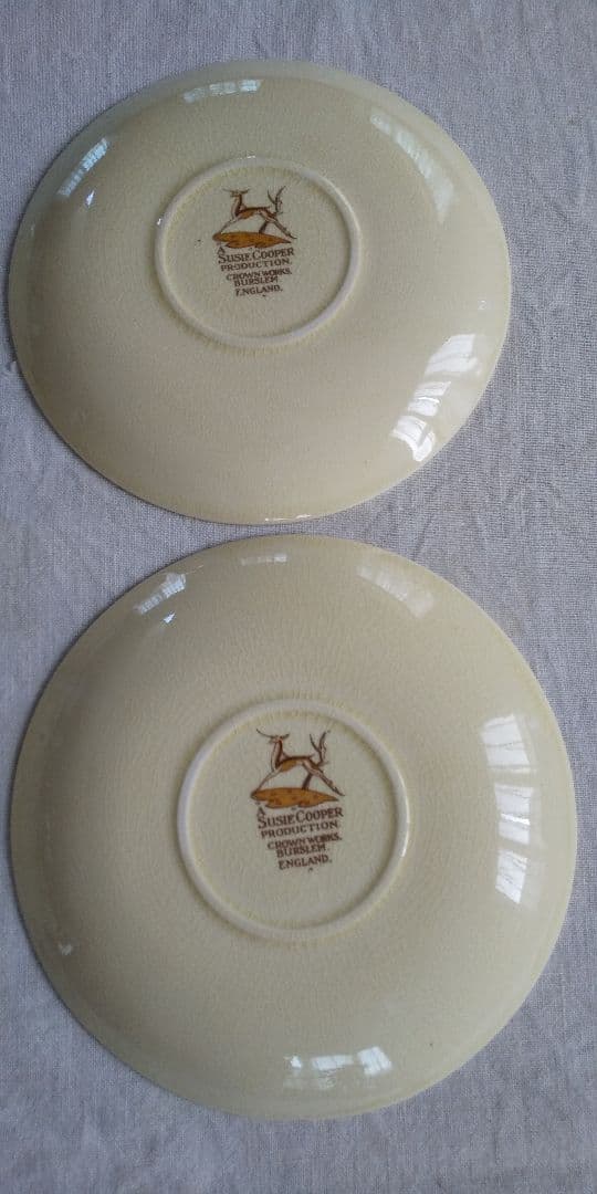 スージー・クーパー ドレスデン ピンク スープカップ 4個セット