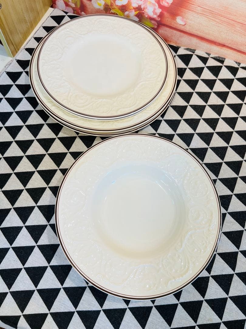  ATHENIAN レリーフが素敵なデザート6枚セット