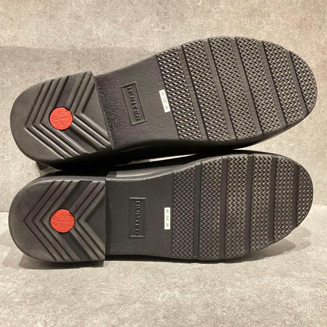 【未使用級】HUNTER ハンター サイドゴアブーツ ブラック【26〜27】