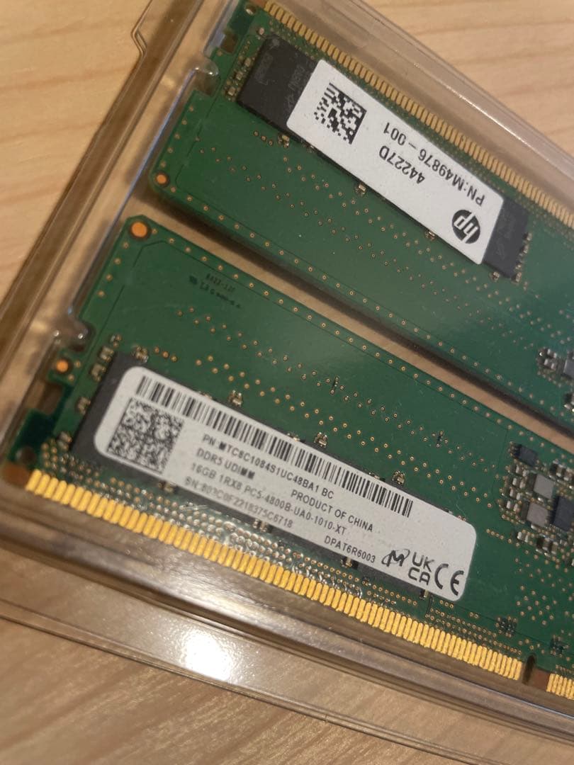 DDR5 メモリー HP PC5-4800 32GB(16G×2枚)