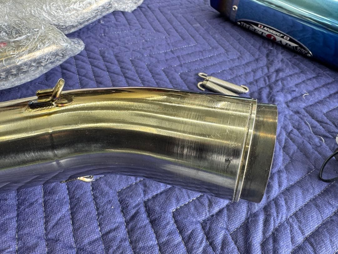 Z900RS BEET フルエキ ブルーチタン エキパイ仮組のみ