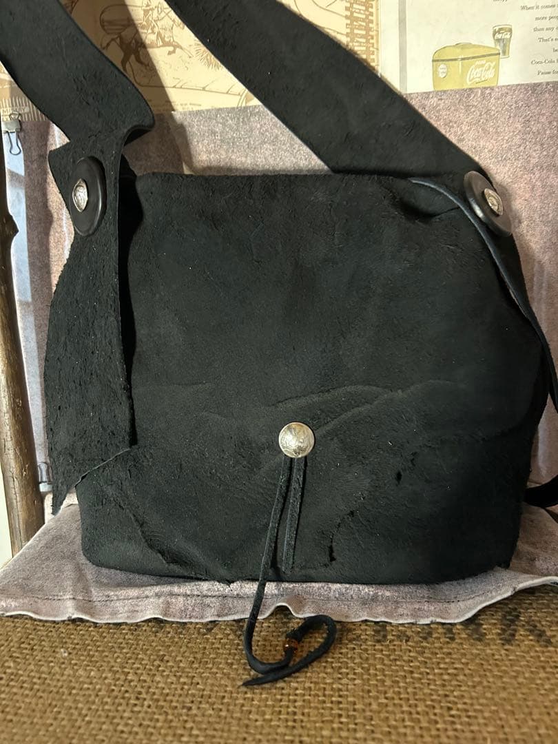 ガブリエール様　バッグ　黒スエード