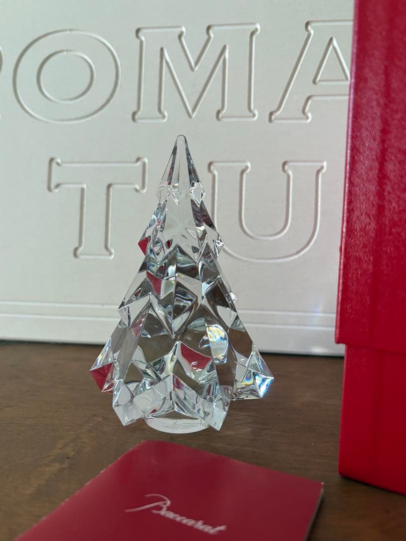 バカラ　クリスマスツリー　オブジェ