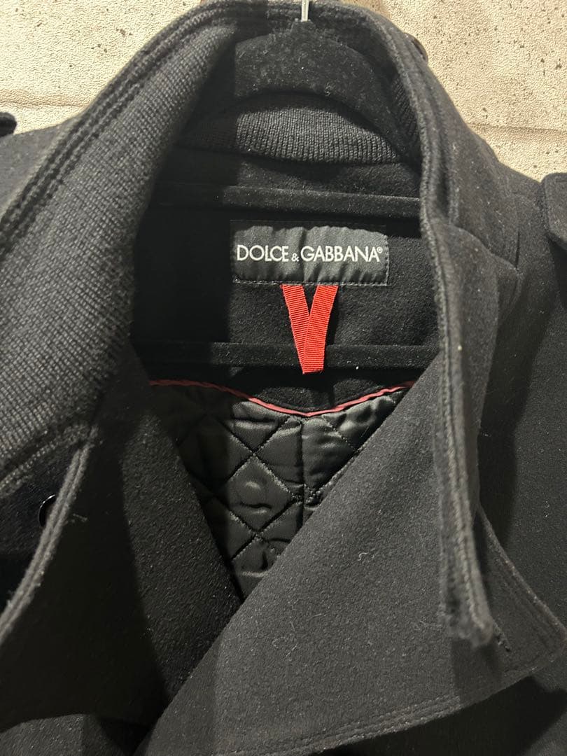 DOLCE & GABBANA ブラック ピーコート