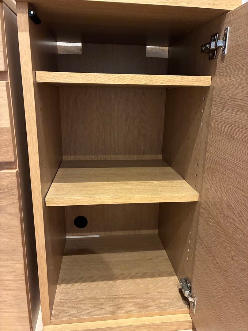 無印良品 収納棚　キッチン　オーク材