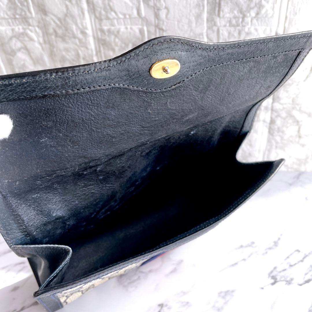 【希少✨️】Gucci(オールドグッチ)シェリー GGスプリーム クラッチバッグ