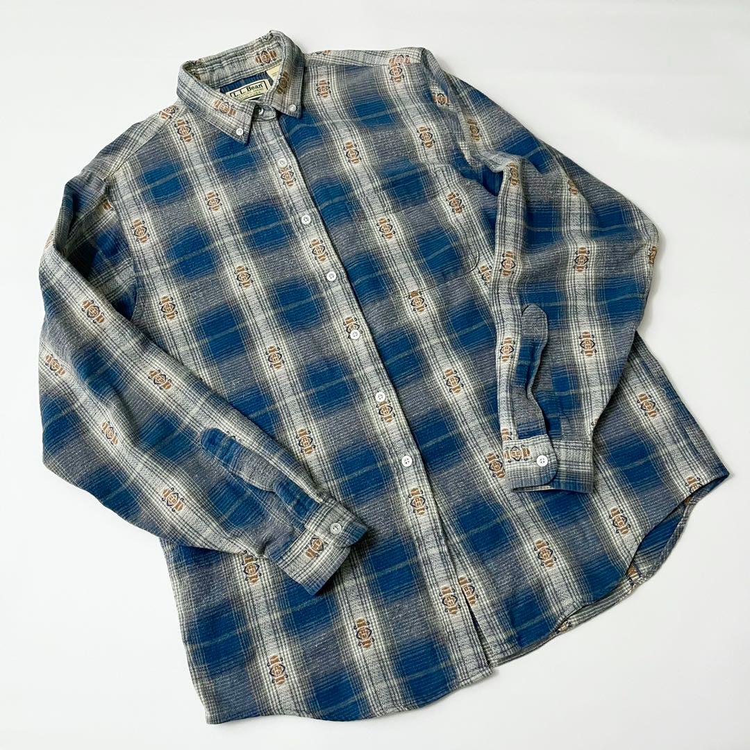 80s L.L. Bean ヴィンテージ フランネルシャツ ネルシャツ USA製