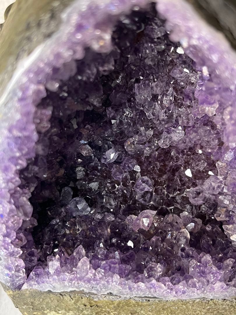 【天然石】アメジストドーム 紫水晶 ジオード 原石 パワーストーン　1,208g