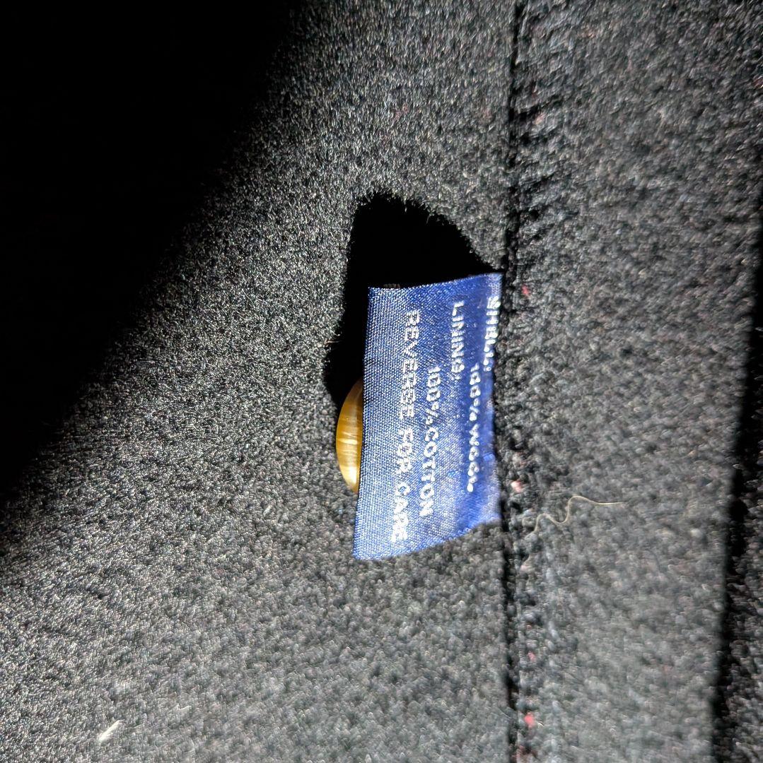 極美品　ヴィンテージ　ラルフローレン　USA製　ダッフルコート　ウール　黒　S