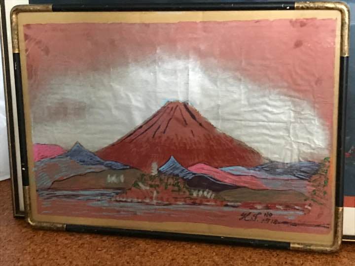 空飛ぶ画家糸川裕志のポップアートの富士山曼荼羅の一点です。アクリル画