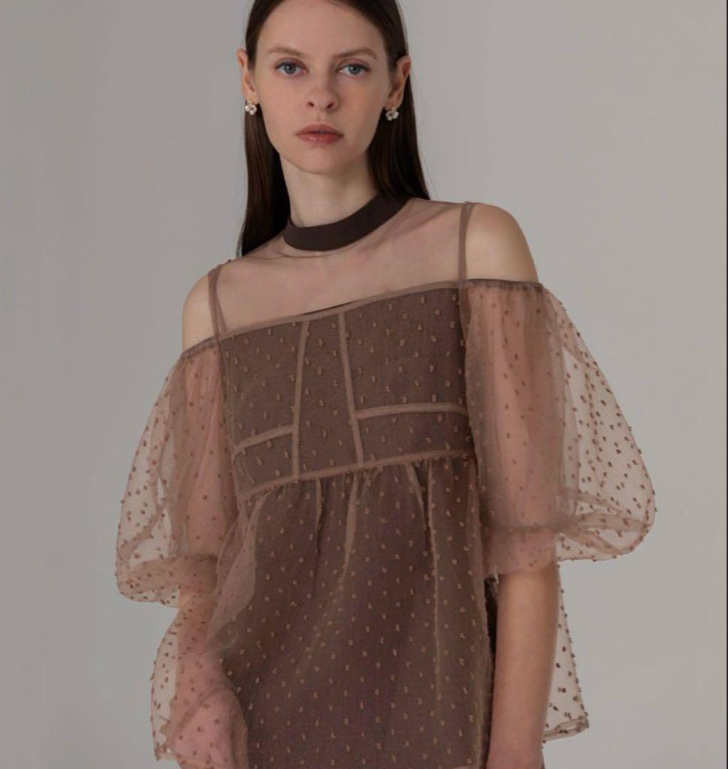 【LEJA】レースドットビスチェセットアップIラインワンピースドレス 結婚式