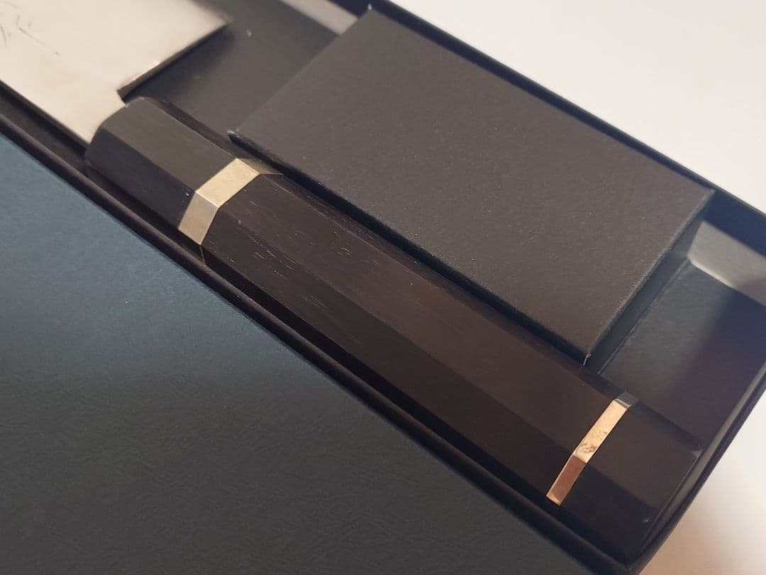 外山　修司　作　青紙2号　ステンレスクラッド　牛刀　包丁　1尺　中古品