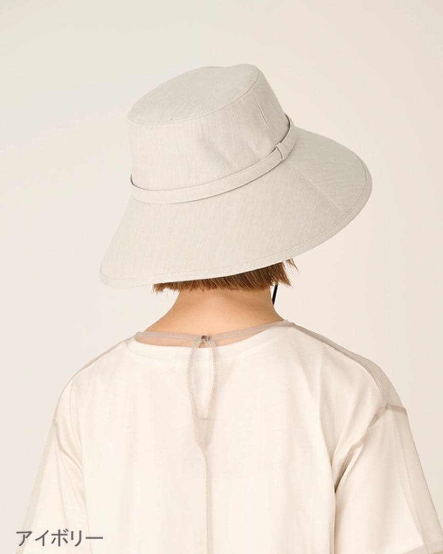 サンバリア100 ウィンドハット アイボリー　Mサイズ