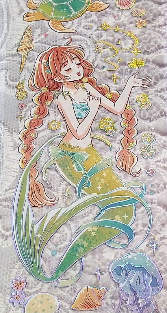 ✩SALE✩J345＃海洋之泪(镭射银)当季限定切り売り海外人物マステ女の子