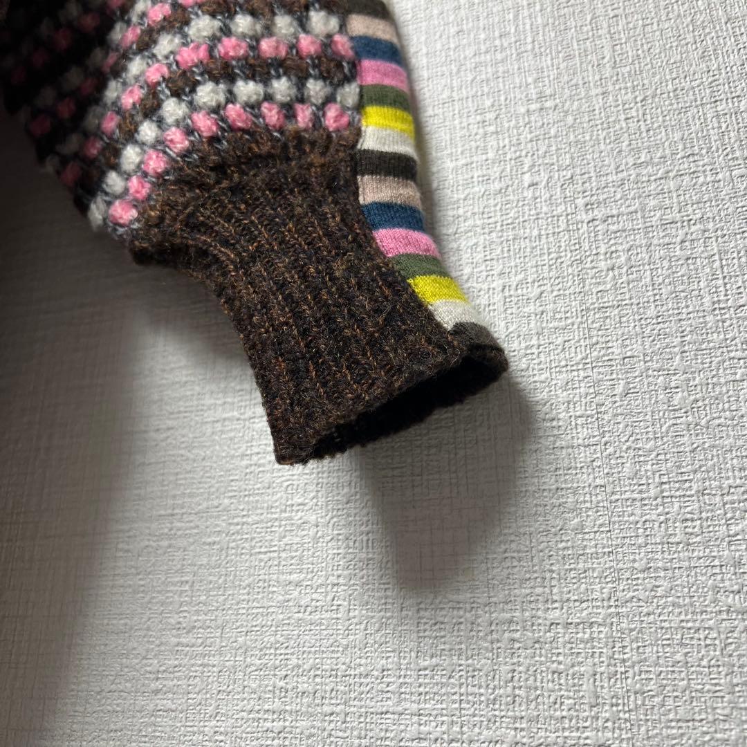 ミナペルホネン chipmunk ニットカーディガン マルチカラー ジャケット