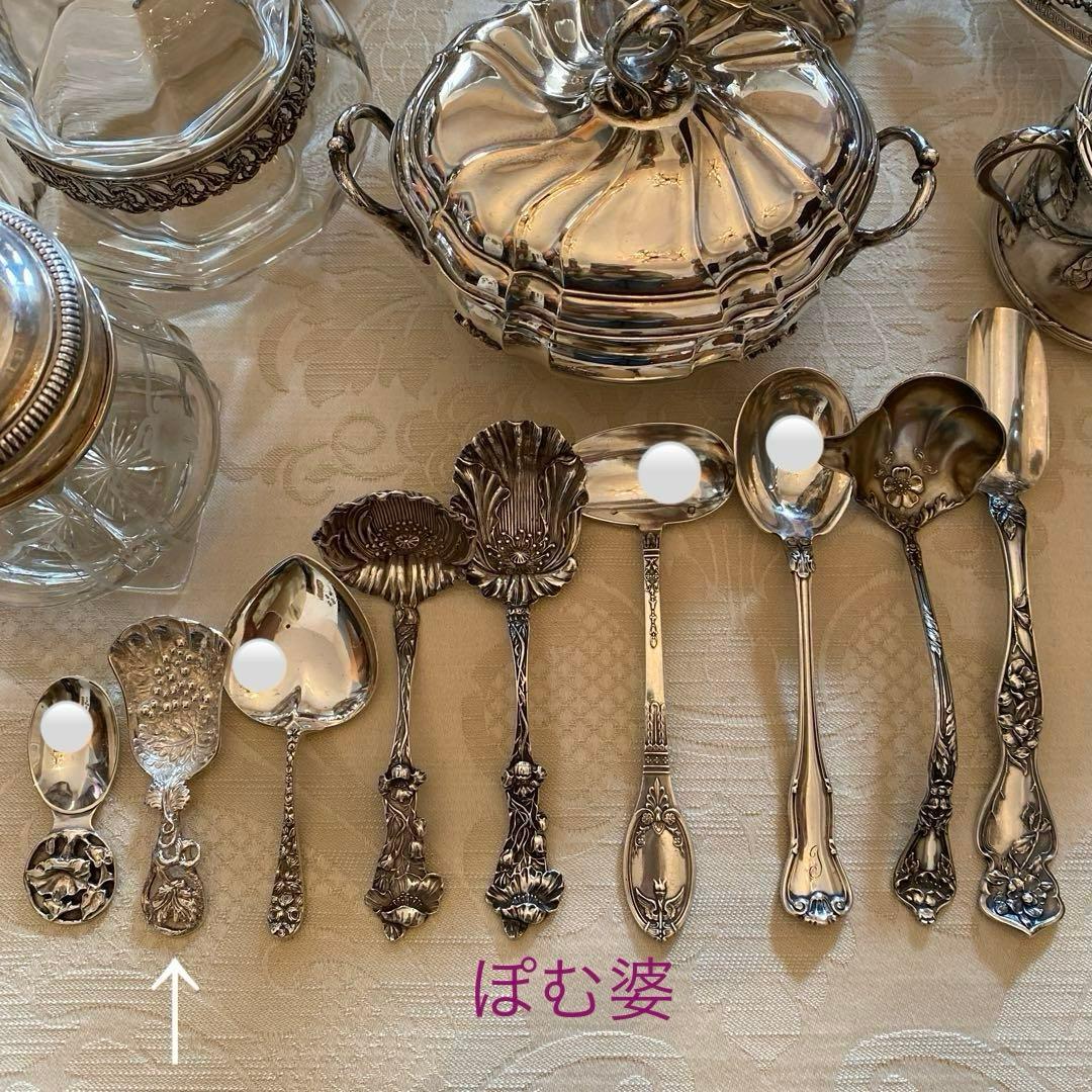 【英国／マッピン＆ウェッブ】純銀 スターリングシルバー／ティーキャディースプーン